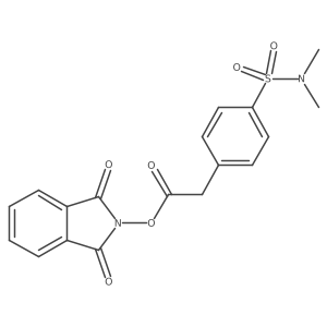 1,3-dioxo-2,3-dihydro-1H-isoindol-2-yl 2-[4-(dimethylsulfamoyl)phenyl]acetate结构式
