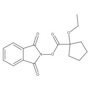 1,3-dioxo-2,3-dihydro-1H-isoindol-2-yl 1-ethoxycyclopentane-1-carboxylate Structure