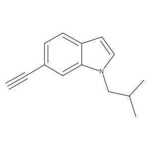 6-Ethynyl-1-isobutyl-1H-indole Structure