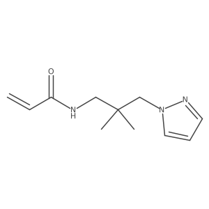 N-(2,2-Dimethyl-3-pyrazol-1-ylpropyl)prop-2-enamide结构式