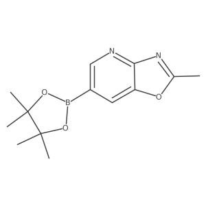 2-Methyl-6-(4,4,5,5-tetramethyl-1,3,2-dioxaborolan-2-yl)oxazolo[4,5-b]pyridine Structure