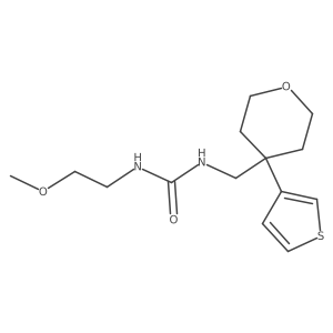 1-(2-methoxyethyl)-3-((4-(thiophen-3-yl)tetrahydro-2H-pyran-4-yl)methyl)urea Structure