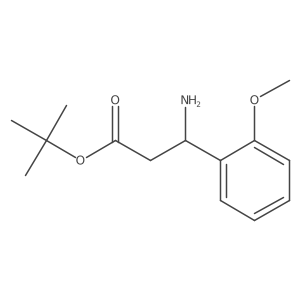 Tert-butyl 3-amino-3-(2-methoxyphenyl)propanoate Structure