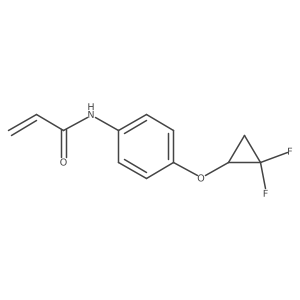 N-[4-(2,2-difluorocyclopropoxy)phenyl]prop-2-enamide Structure