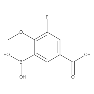 3-(Dihydroxyboranyl)-5-fluoro-4-methoxybenzoic acid Structure