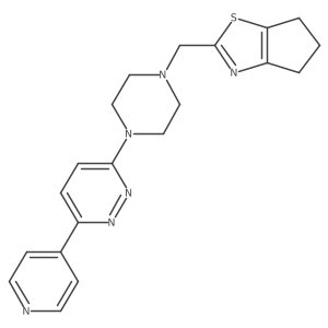 3-[4-({4H,5H,6H-cyclopenta[d][1,3]thiazol-2-yl}methyl)piperazin-1-yl]-6-(pyridin-4-yl)pyridazine Structure