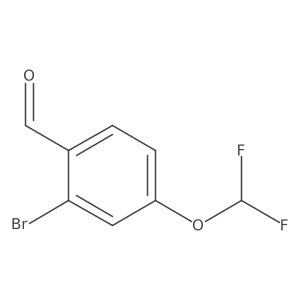 2-Bromo-4-(difluoromethoxy)benzaldehyde结构式