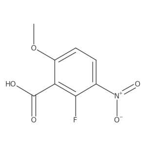 2-Fluoro-6-methoxy-3-nitrobenzoic acid结构式