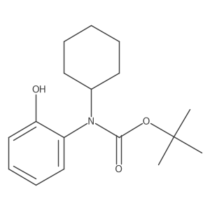 tert-butyl N-cyclohexyl-N-(2-hydroxyphenyl)carbamate结构式