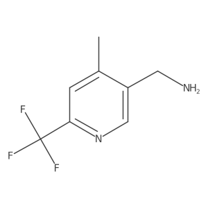 [4-Methyl-6-(trifluoromethyl)pyridin-3-yl]methanamine结构式