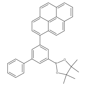 4,4,5,5-Tetramethyl-2-(5-(pyren-1-yl)-[1,1'-biphenyl]-3-yl)-1,3,2-dioxaborolane Structure