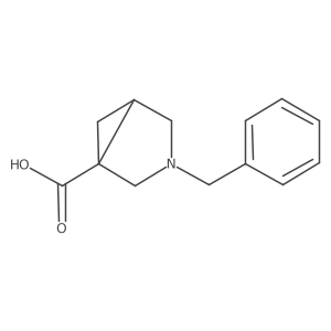 (1R,5R)-3-benzyl-3-azabicyclo[3.1.0]hexane-1-carboxylic acid结构式