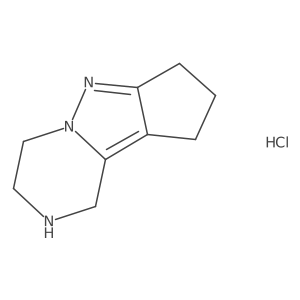7,8,11-Triazatricyclo[6.4.0.02,6]dodeca-1,6-diene;hydrochloride Structure