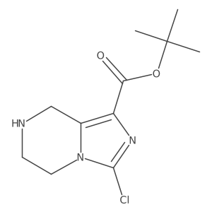tert-butyl 3-chloro-5H,6H,7H,8H-imidazo[1,5-a]pyrazine-1-carboxylate Structure