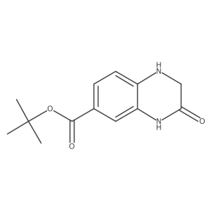 Tert-butyl 3-oxo-1,2,3,4-tetrahydroquinoxaline-6-carboxylate结构式