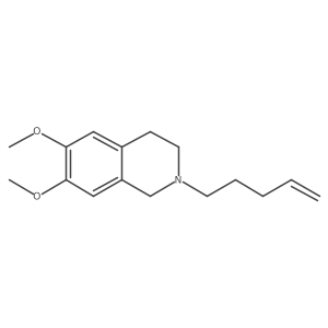 6,7-Dimethoxy-2-(pent-4-en-1-yl)-1,2,3,4-tetrahydroisoquinoline Structure
