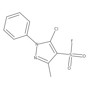 5-chloro-3-methyl-1-phenyl-1H-pyrazole-4-sulfonyl fluoride结构式