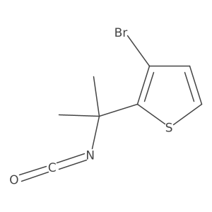 3-Bromo-2-(2-isocyanatopropan-2-yl)thiophene Structure