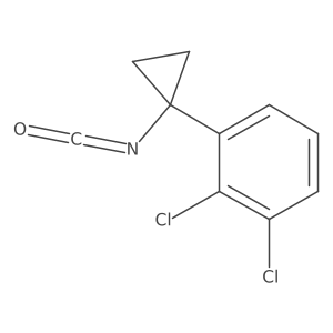 1,2-Dichloro-3-(1-isocyanatocyclopropyl)benzene结构式