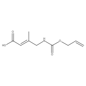 3-Methyl-4-{[(prop-2-en-1-yloxy)carbonyl]amino}but-2-enoic acid Structure