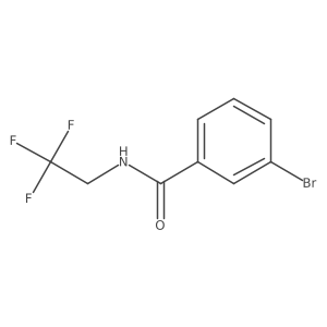 3-bromo-N-(2,2,2-trifluoroethyl)benzamide结构式