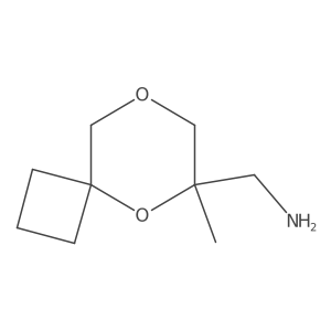 1-{6-Methyl-5,8-dioxaspiro[3.5]nonan-6-yl}methanamine结构式