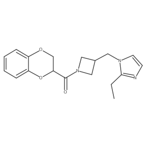 1-{[1-(2,3-dihydro-1,4-benzodioxine-2-carbonyl)azetidin-3-yl]methyl}-2-ethyl-1H-imidazole Structure