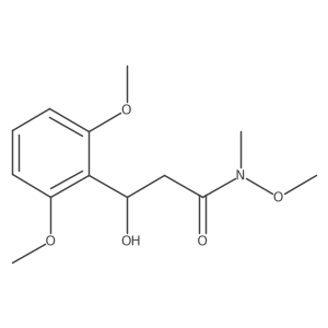 3-(2,6-Dimethoxyphenyl)-3-hydroxy-N-methoxy-N-methylpropanamide结构式