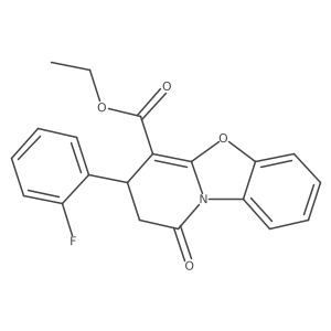 Ethyl (S)-3-(2-fluorophenyl)-1-oxo-2,3-dihydro-1H-benzo[4,5]oxazolo[3,2-a]pyridine-4-carboxylate结构式