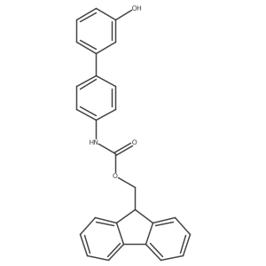 (9H-fluoren-9-yl)methyl N-{3'-hydroxy-[1,1'-biphenyl]-4-yl}carbamate结构式