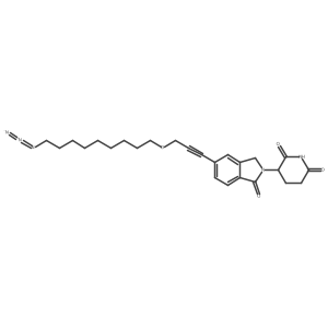 3-[5-[3-(9-Azidononoxy)prop-1-ynyl]-1-oxo-isoindolin-2-yl]piperidine-2,6-dione Structure
