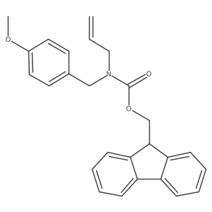 (9H-fluoren-9-yl)methyl N-[(4-methoxyphenyl)methyl]-N-(prop-2-en-1-yl)carbamate结构式