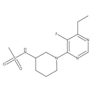 N-[1-(6-ethyl-5-fluoropyrimidin-4-yl)piperidin-3-yl]methanesulfonamide Structure