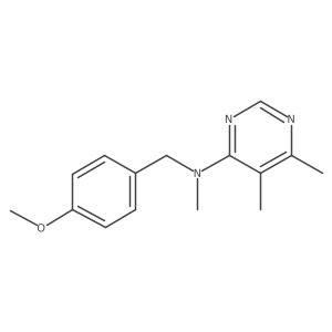 N-[(4-methoxyphenyl)methyl]-N,5,6-trimethylpyrimidin-4-amine结构式