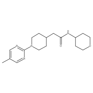 2-[1-(5-methylpyrimidin-2-yl)piperidin-4-yl]-N-(oxan-4-yl)acetamide Structure