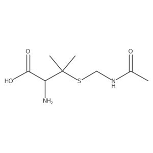 3-[[(Acetylamino)methyl]thio]-D-valine结构式