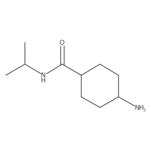 Cyclohexanecarboxamide, 4-amino-N-(1-methylethyl)-, trans-结构式