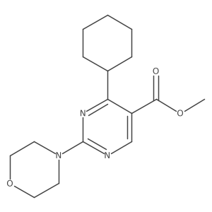 Methyl 4-cyclohexyl-2-morpholinopyrimidine-5-carboxylate Structure