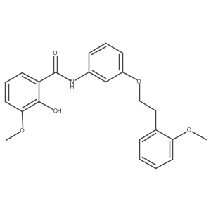 Benzamide,2-hydroxy-3-methoxy-n-[3-[2-(2-methoxyphenyl)ethoxy]phenyl]- Structure