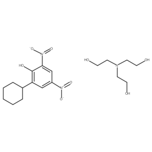 Triethanolamine 2-cyclohexyl-4,6-dinitrophenolate结构式
