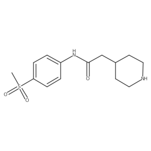 n-(4-Methanesulphonylphenyl)-piperidin-4-ylacetamide Structure