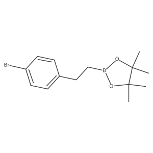 2-(4-Bromophenethyl)-4,4,5,5-tetramethyl-1,3,2-dioxaborolane Structure