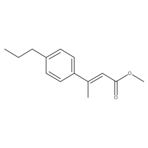 methyl (2E)-3-(4-propylphenyl)but-2-enoate Structure
