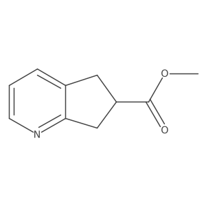 methyl 6,7-dihydro-5H-cyclopenta[b]pyridine-6-carboxylate结构式