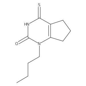 1-butyl-4-thioxo-1,3,4,5,6,7-hexahydro-2H-cyclopenta[d]pyrimidin-2-one Structure