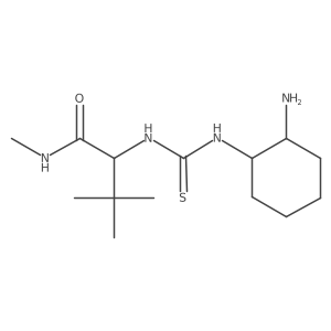(S)-2-(3-((1R,2R)-2-Aminocyclohexyl)thioureido)-N,3,3-trimethylbutanamide结构式