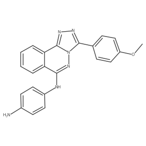 N-[3-(4-Methoxyphenyl)-[1,2,4]triazolo[3,4-a]phthalazin-6-yl]-benzene-1,4-diamine结构式
