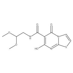 N-(2,2-dimethoxyethyl)-7-hydroxy-5-oxo-5H-thiazolo[3,2-a]pyrimidine-6-carboxamide Structure