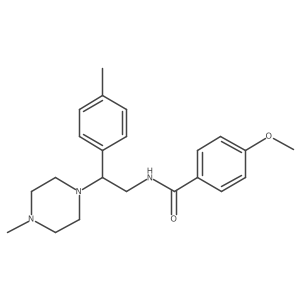 4-methoxy-N-(2-(4-methylpiperazin-1-yl)-2-(p-tolyl)ethyl)benzamide Structure