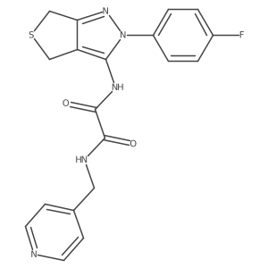 N1-(2-(4-fluorophenyl)-4,6-dihydro-2H-thieno[3,4-c]pyrazol-3-yl)-N2-(pyridin-4-ylmethyl)oxalamide Structure